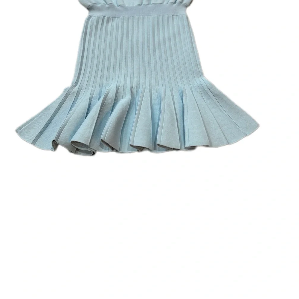 Zara Light Blue Mini Dress Size Small BNWT - Picture 5 of 9